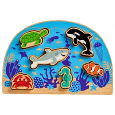 Wooden sealife shape sorter puzzle