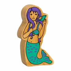Natural green & purple mermaid