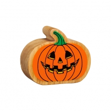 Wooden orange pumpkin toy