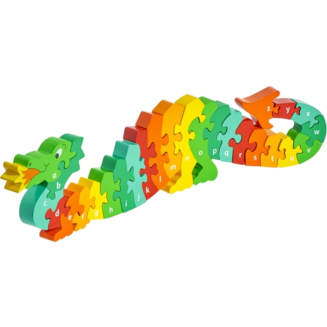 Wooden Dragon a-z Alphabet Jigsaw Puzzle | Fair Trade Toy