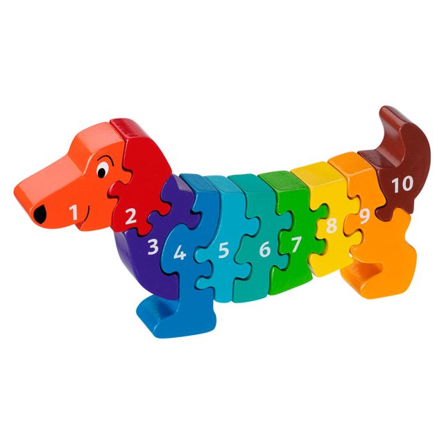 Wooden Dog 1-10 Jigsaw Puzzle 