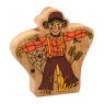 Wooden orange & brown scarecrow toy