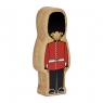 Wooden black & red guardsman toy