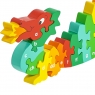 Wooden Welsh alphabet dragon a-y jigsaw puzzle