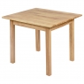 Childrens table in situ made from FSC rubber wood