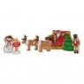 Father Chrimstas playset wooden figures shown insitu