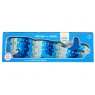 Chunky wooden blue whale 1-25 jigsaw puzzle in blue Whoopi the Whale cardboard box packaging