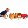 Lanka Kade Toys Wooden castle playscene toy with 12 knights