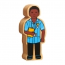 Wooden blue & black nurse toy