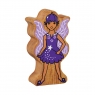 Wooden purple bluebell fairy toy